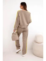 Dámska tepláková súprava Masełko s legínami a voľnou mikinou fango