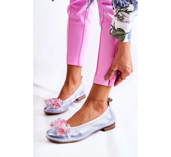 Dámské Kožené Baletky S model 21588973 - Zazoo