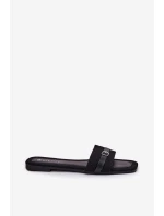 Płaskie Klapki Damskie Z Paskiem I Sprzączką Czarne Zilina Płaskie Klapki Damskie Z Paskiem I Sprzączką Czarne Zilina