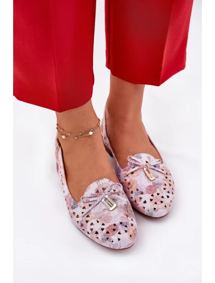 Ażurowe Baleriny Z Odkrytą Piętą Multikolor Navinnia Ażurowe Baleriny Z Odkrytą Piętą Multikolor Navinnia