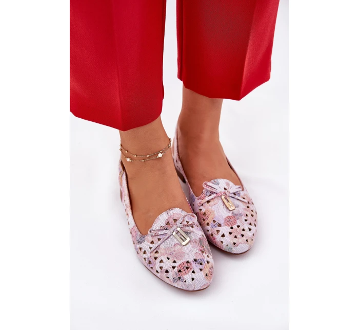 Ażurowe Baleriny Z Odkrytą Piętą Multikolor Navinnia Ażurowe Baleriny Z Odkrytą Piętą Multikolor Navinnia