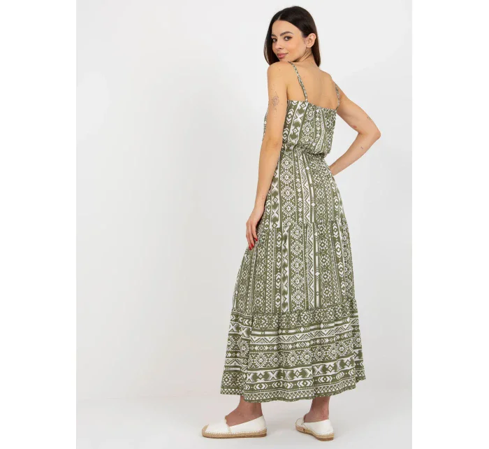 Dámské šaty model 18339291 khaki - FPrice Dámské šaty model 18339291 khaki - FPrice