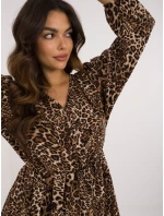 Šaty DHJ SK 19861 2.02 čierno-béžové