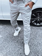 Pánske tmavosivé nohavice FashionStreet chinos UX4340