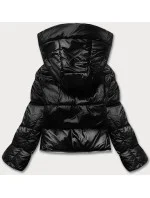 Dámska trojdielna zimná bunda matná čierna (ag8-003)