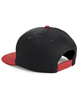Beechfield B 615 Detská 5-panelová čiapka „Snapback“ 53.0615 čierna/jasne červená