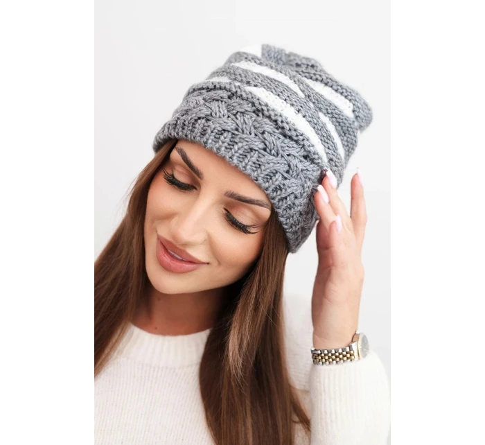 Fleecová čepice Marta K231 ecru