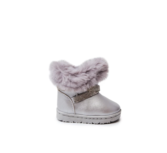 dětské sněhule s kubickými zirkony stříbrný model 21575385 - Boto dětské sněhule s kubickými zirkony stříbrný model 21575385 - Boto