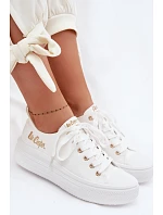 Platformové tenisky Lee Cooper LCW-26-44-4482 Bílé