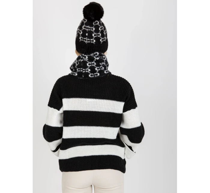 Dámska čiapka AT CZ CM 319 čierna a biela