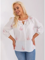 Bluzka LK BZ  biało różowy model 18837792 - FPrice