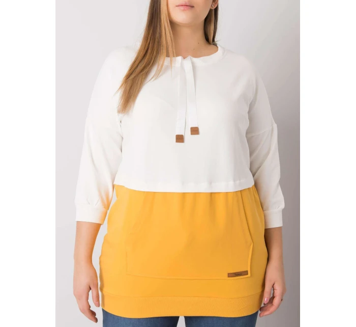 Mikina RV BL 6845.51P biela a žltá Mikina RV BL 6845.51P biela a žltá