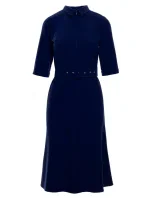 S231 Obojok s opaskom so sponou - tmavomodrý S231 Obojok s opaskom so sponou - tmavomodrý