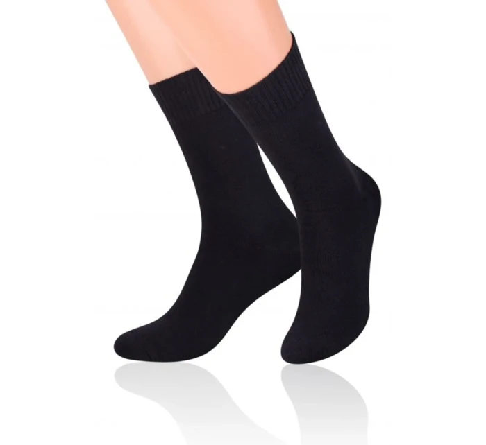 Pánske ponožky 015 forte black - Steven Pánske ponožky 015 forte black - Steven