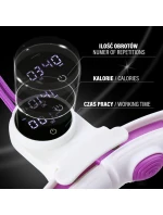 HHM17 HULA HOP BIELA/FIALOVÁ S MAGNETMI A ZÁVAŽÍM + POČÍTADLO HMS HHM17 HULA HOP BIELA/FIALOVÁ S MAGNETMI A ZÁVAŽÍM + POČÍTADLO HMS