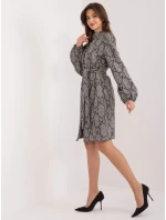 Šaty LK SK 509526 1.06 šedá čierna Šaty LK SK 509526 1.06 šedá čierna