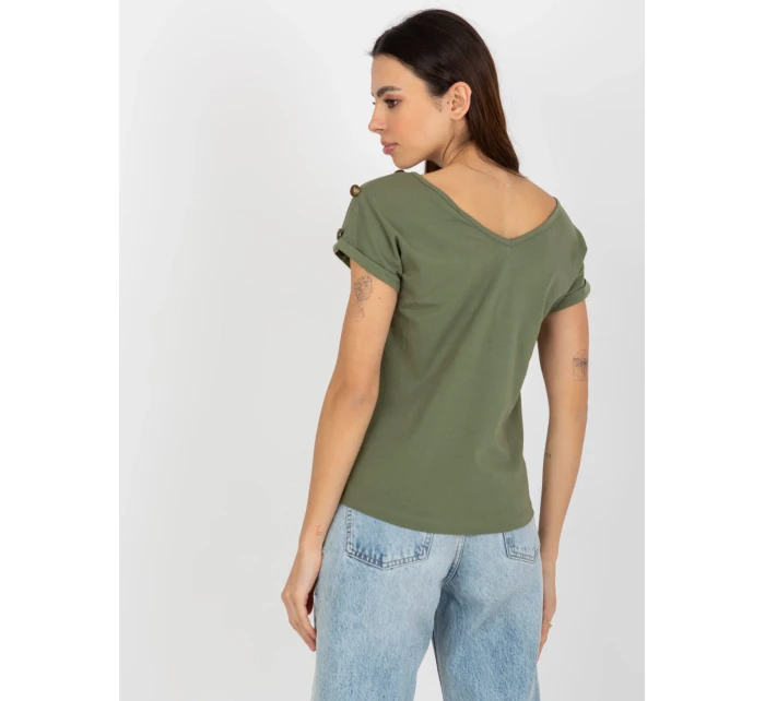 Dámska blúzka TW BZ BL 1006.56 khaki - FPrice Dámska blúzka TW BZ BL 1006.56 khaki - FPrice