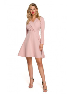 šaty s límečkem  růžové  model 18435364 - Makover