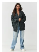 Sveter na gombíky model 217406 Makadamia