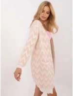 Kardigan AT SW beżowy model 20463665 - FPrice Kardigan AT SW beżowy model 20463665 - FPrice