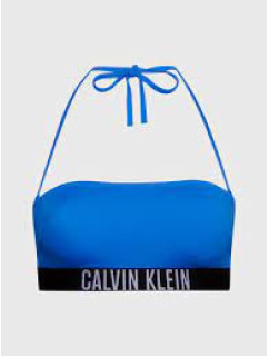 Dámska plavková podprsenka Bandeau KW0KW01966 C4X modrá-čierna - Calvin Klein