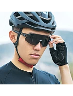 Cyklistické rukavice Wozinsky WRR-02L veľkosť L - sivé
