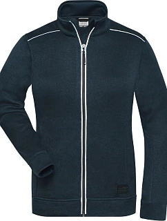 JN Dámská pracovní pletená fleece bunda Solid 02.0 navy/navy model 22493608 - Daiber