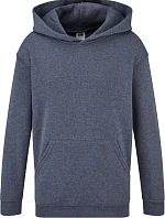 Fruit of the Loom Classic Kids Hooded Sweat Detská mikina s kapucňou 16.2043 vintage heather navy