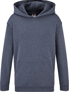Fruit of the Loom Classic Kids Hooded Sweat Detská mikina s kapucňou 16.2043 vintage heather navy