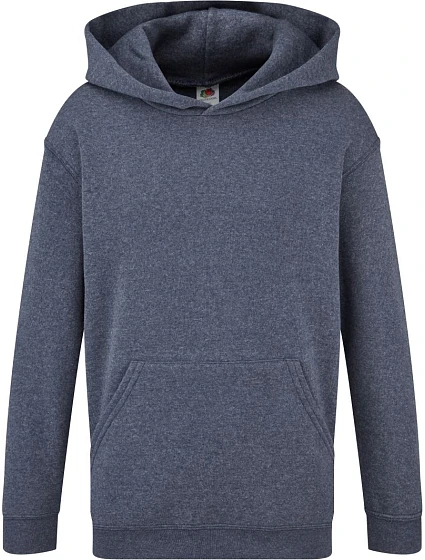 Fruit of the Loom Classic Kids Hooded Sweat Detská mikina s kapucňou 16.2043 vintage heather navy Fruit of the Loom Classic Kids Hooded Sweat Detská mikina s kapucňou 16.2043 vintage heather navy