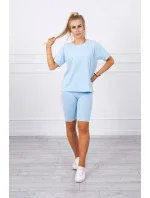 Modrý set top+legíny