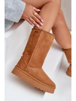 Vysoké Sněhové Boty Na Platformě Big Star model 21679161 Camel - Big Star Shoes Vysoké Sněhové Boty Na Platformě Big Star model 21679161 Camel - Big Star Shoes