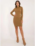 Šaty AT SK 2345 2.34 svetlohnedé