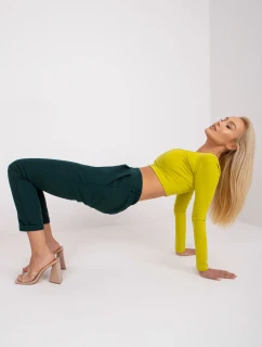 DHJ nohavice SP 13926.02 tmavo zelená