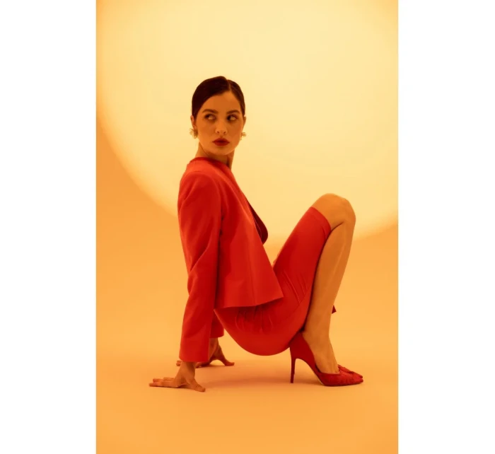 S368 Sako s otvorenou prednou časťou - červené