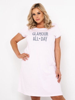 Dámske tričko s krátkym rukávom Glamour - svetloružové