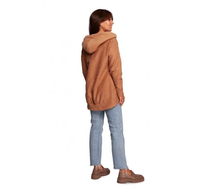 Dámsky sveter s kapucňou B249 - BE