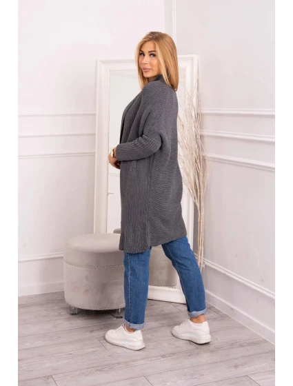 Sveter s netopierími rukávmi grafitový - Kesi