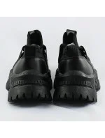 Černé šněrovací sneakersy na platformě model 17182428 Černé šněrovací sneakersy na platformě model 17182428