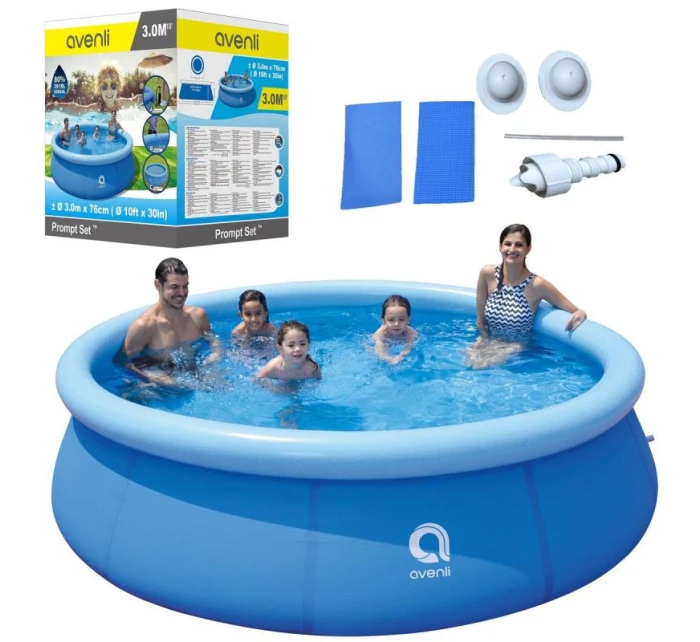ROZŤAHOVACÍ BAZÉN S NAFUKOVACOU PRÍRUBOU 300X76CM 17793