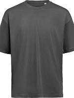 Untagged Movement OCS Loose T-Shirt Unisexové tričko oversize z hrubej bavlny 66.1020, farba charcoal