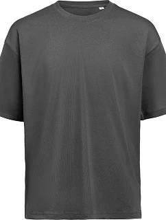 Untagged Movement OCS Loose T-Shirt Unisexové tričko oversize z hrubej bavlny 66.1020, farba charcoal