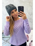 Dámska čiapka Kalina K362 graphite+black