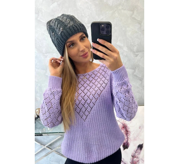 Dámska čiapka Kalina K362 graphite+black