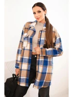 Dámská kostkovaná košile chabrová