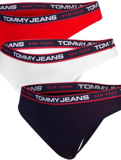 Tommy Hilfiger 3pack tangá UW0UW047090WE White/Black/Red
