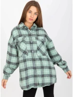 Dámske tričko DN KS 3967.92 Mint s čiernou - FPrice