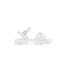 Výborné  sandály bílé dámské platforma