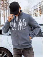 Pánská mikina na zip s potiskem tmavě šedá Dstreet model 21966610 - FashionStreet
