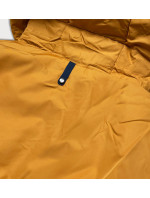 Žltá dámska prešívaná bunda na prechodné obdobie (M168)
